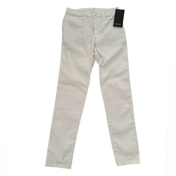 Lululemon ABC Slim-Fit 5 Pocket Warpstreme Pant, Size 28x 34”L, Bone, NWT - Picture 7 of 15